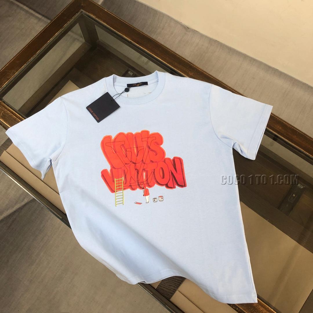 Louis Vuitton 24 Latest Couple's Short Sleeve T-shirt NLOUIS VUITTON42307