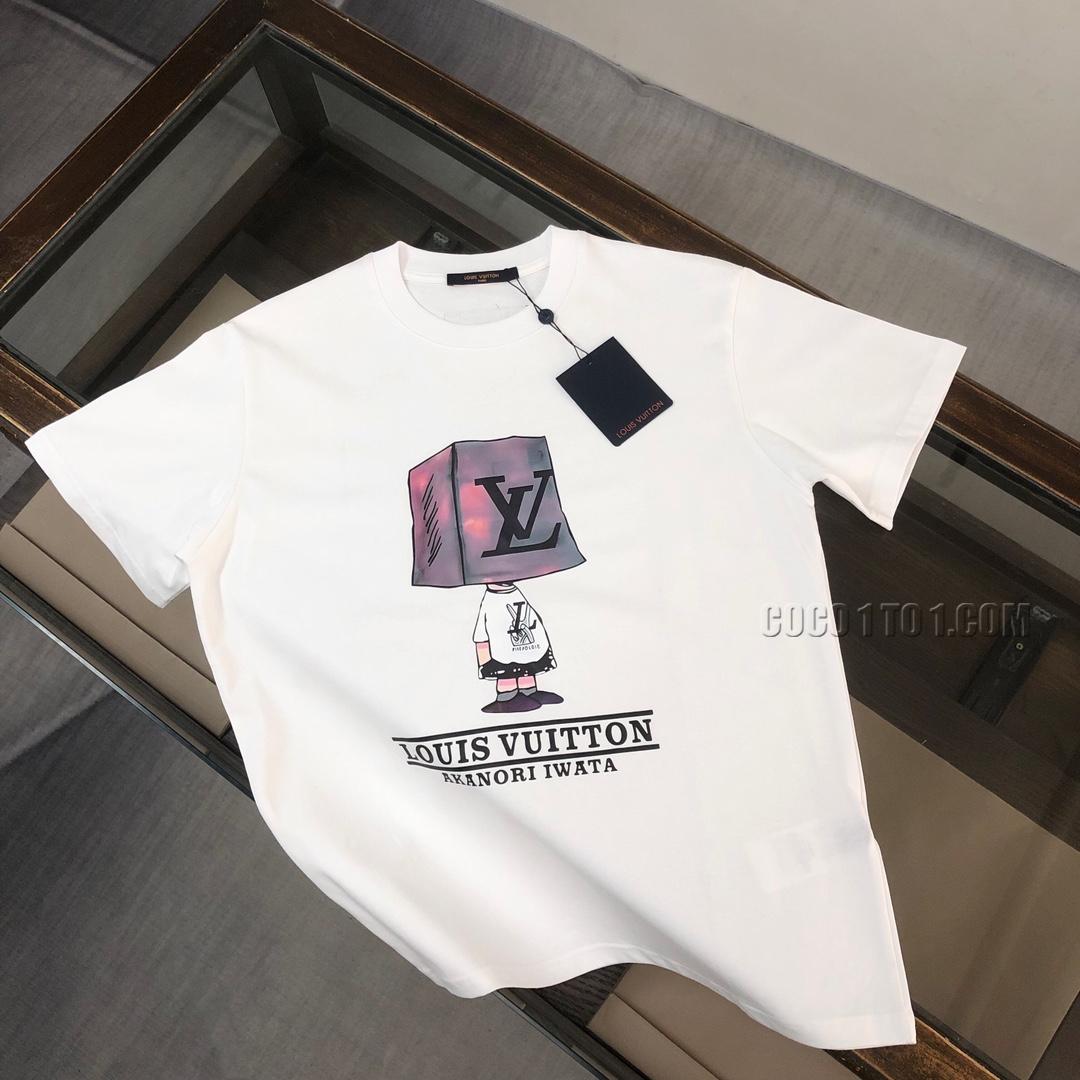 Louis Vuitton 24 Latest Couple's Short Sleeve T-shirt NLOUIS VUITTON42307