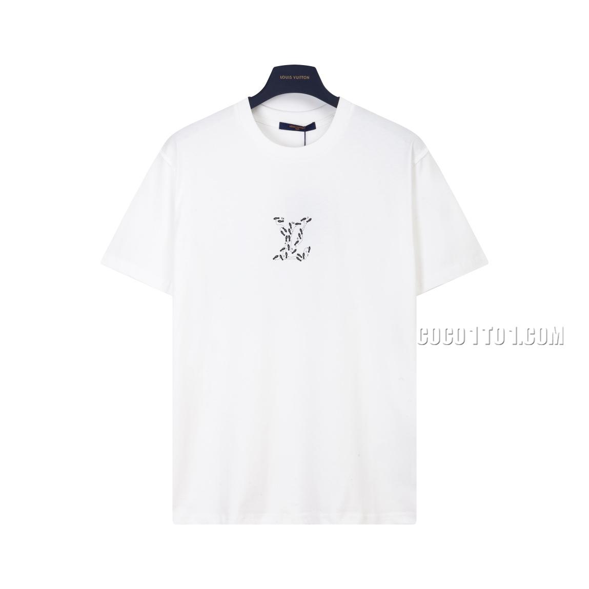 Louis Vuitton 24ss Full Print Logo Short Sleeve T-shirt NLOUIS VUITTON42307