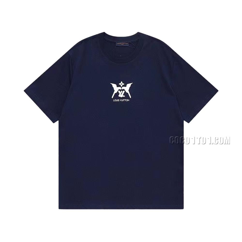 Louis Vuitton Lucky Dove White Ink Embossed Short Sleeve T-shirt NLOUIS VUITTON42307