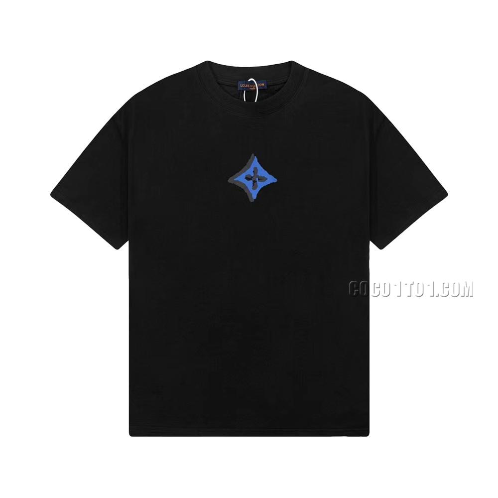 Louis Vuitton runway limited edition embossed pattern front and back short-sleeved T-shirt NLOUIS VUITTON42307