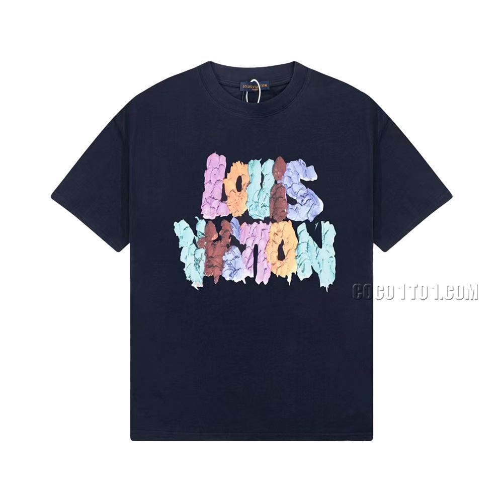 Louis Vuitton runway exclusive colorful embossed short-sleeved T-shirt NLOUIS VUITTON42307