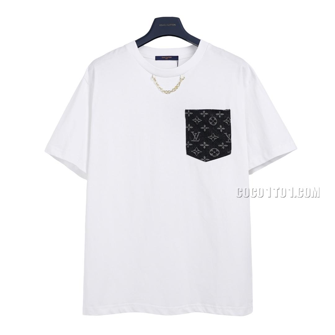 Louis Vuitton Monogram denim pocket short-sleeved T-shirt NLOUIS VUITTON42307