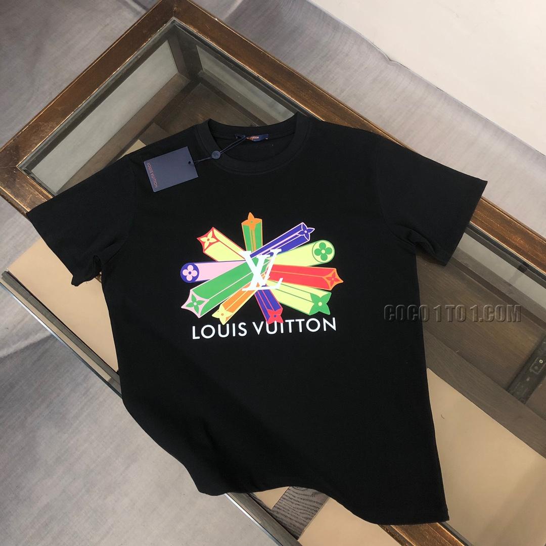 Louis Vuitton 24 Spring/Summer Latest Fun Print Short-Sleeved Round Neck T-shirt NLOUIS VUITTON42307