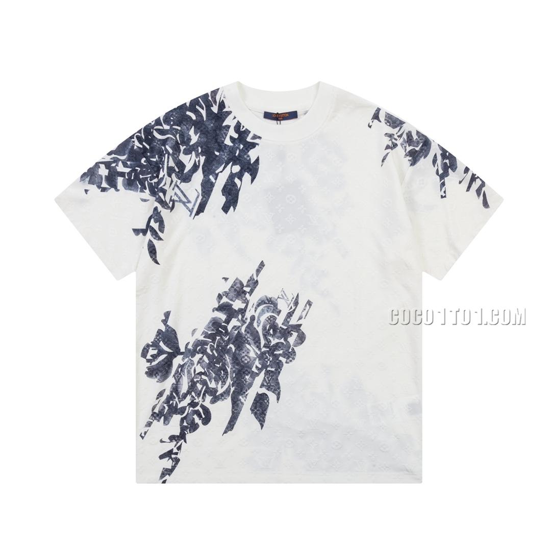 Louis Vuitton Monogram full-print graffiti logo short-sleeved T-shirt NLOUIS VUITTON42307