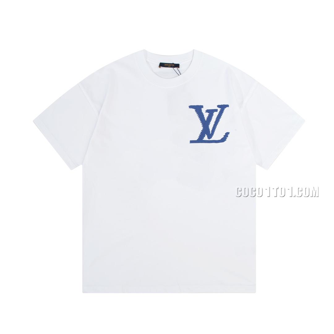 Louis Vuitton graffiti letter print short-sleeved T-shirt NLOUIS VUITTON42307