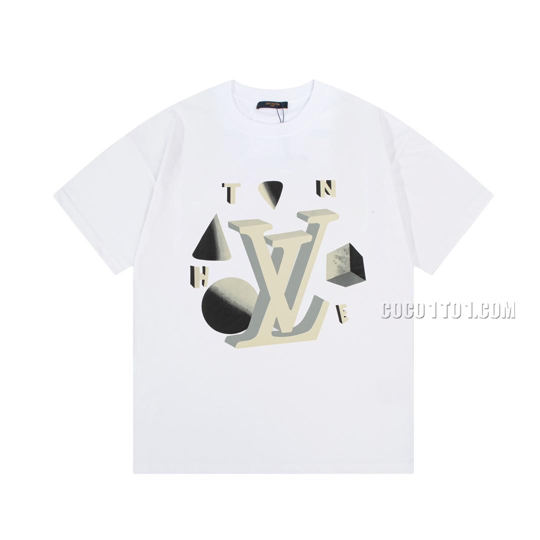 Louis Vuitton 3D Letter Print Short-sleeved T-shirt NLOUIS VUITTON42307