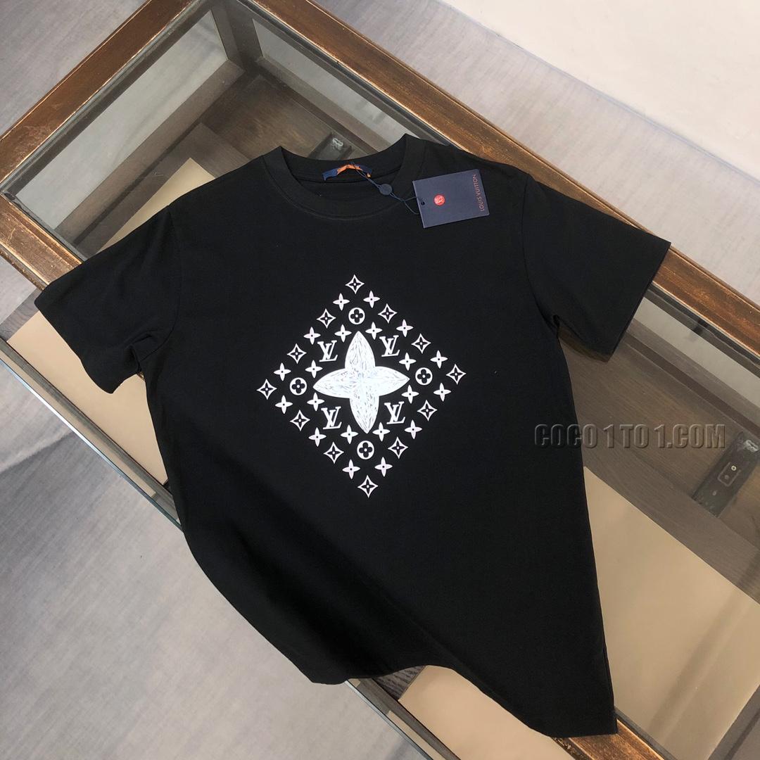 Louis Vuitton Spring/Summer Latest Couple Short-Sleeved T-shirt NLOUIS VUITTON42307