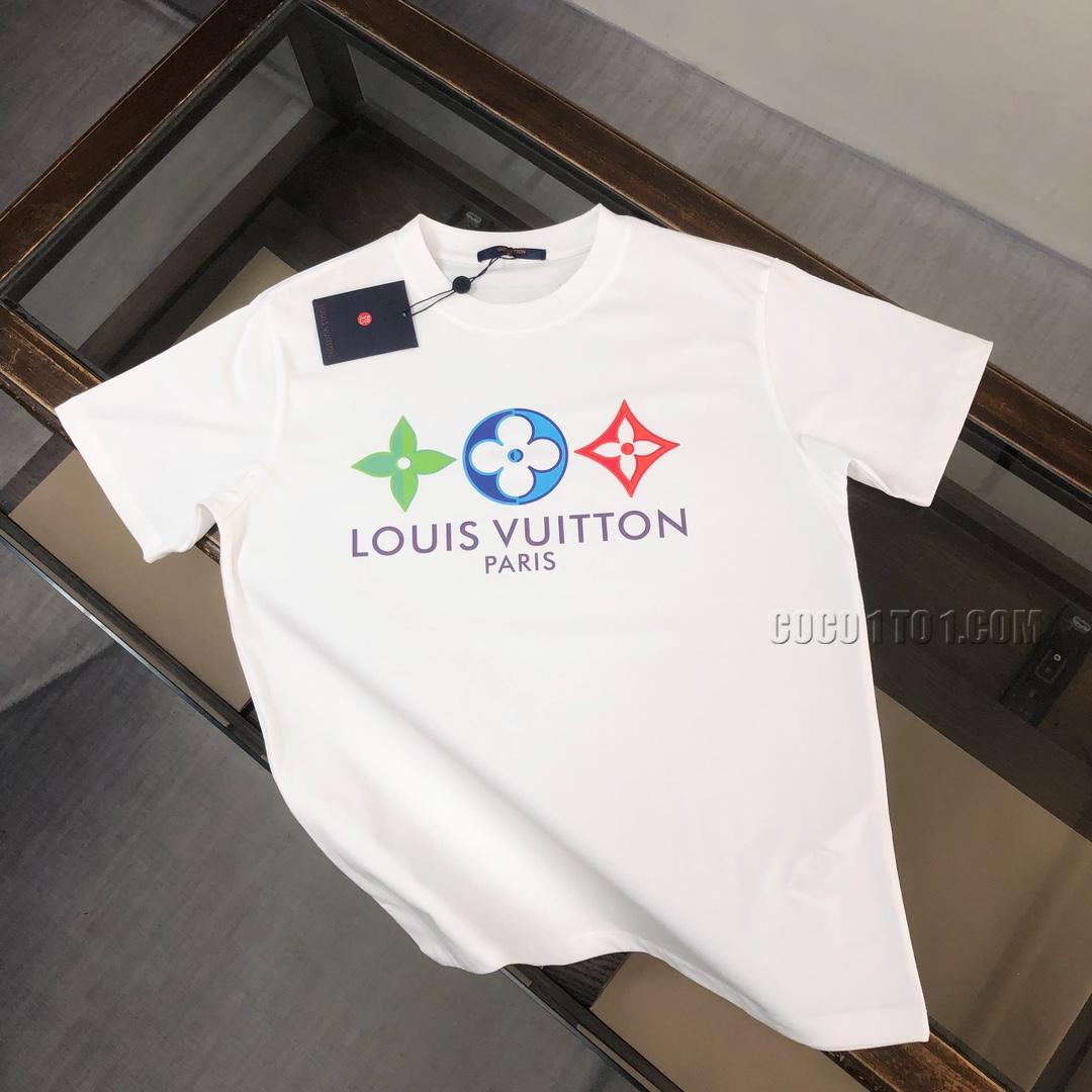 Louis Vuitton Spring/Summer Latest Couple Short-Sleeved T-shirt NLOUIS VUITTON42307