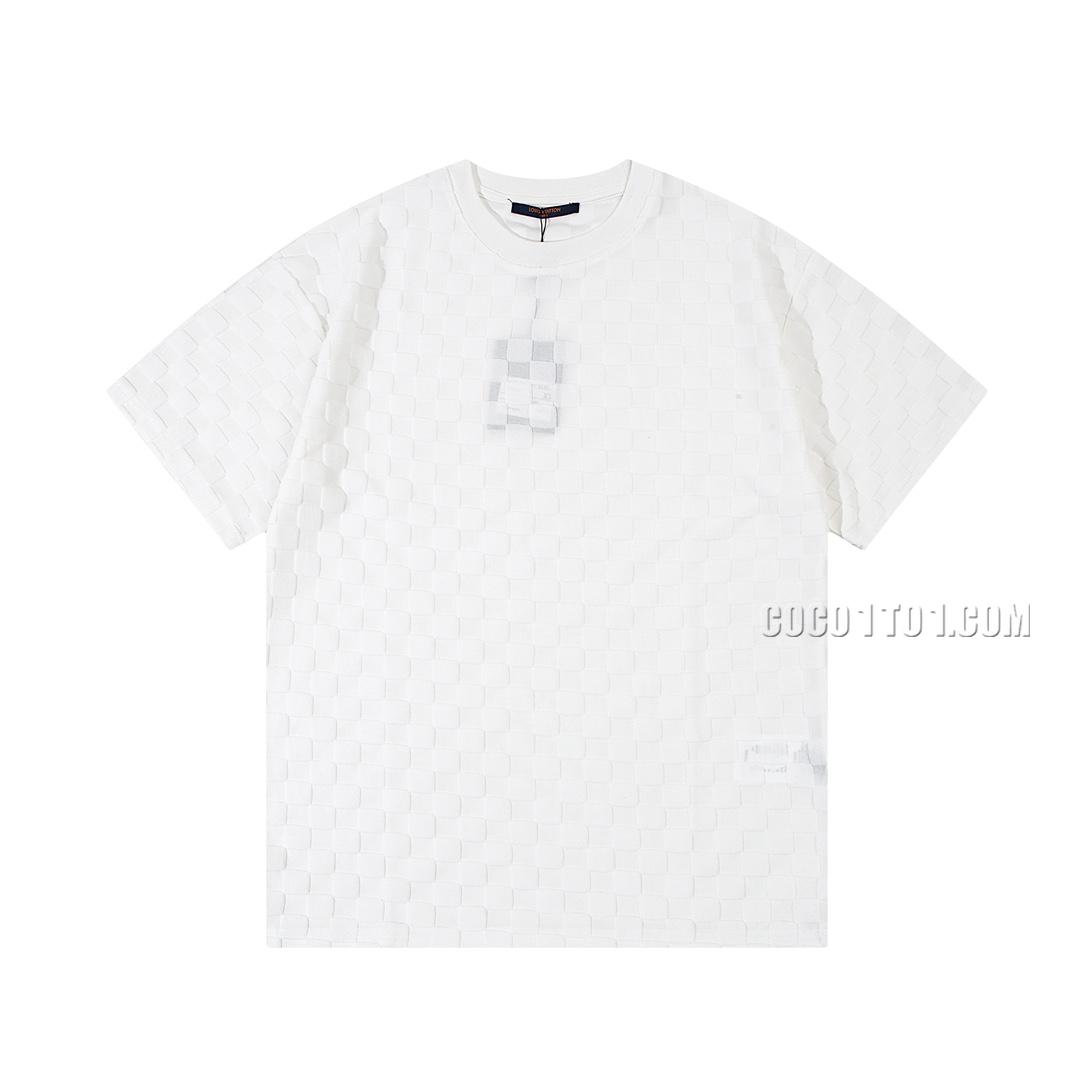 Louis Vuitton Checkered Jacquard Toweling T-shirt NLOUIS VUITTON42307