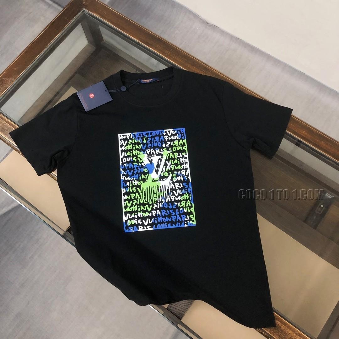 Louis Vuitton Spring/Summer Latest Couple Short-Sleeved T-shirt NLOUIS VUITTON42307