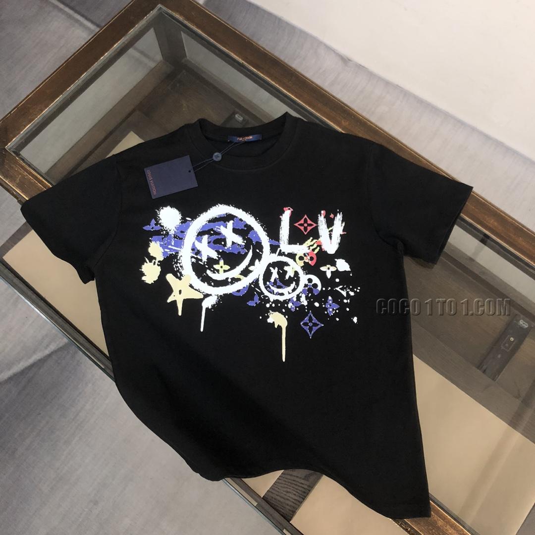 Louis Vuitton Spring/Summer Latest Couple Short-Sleeved T-shirt NLOUIS VUITTON42307