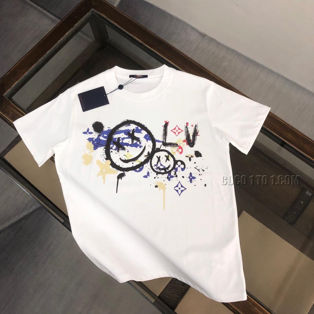 Louis Vuitton Spring/Summer Latest Couple Short-Sleeved T-shirt NLOUIS VUITTON42307