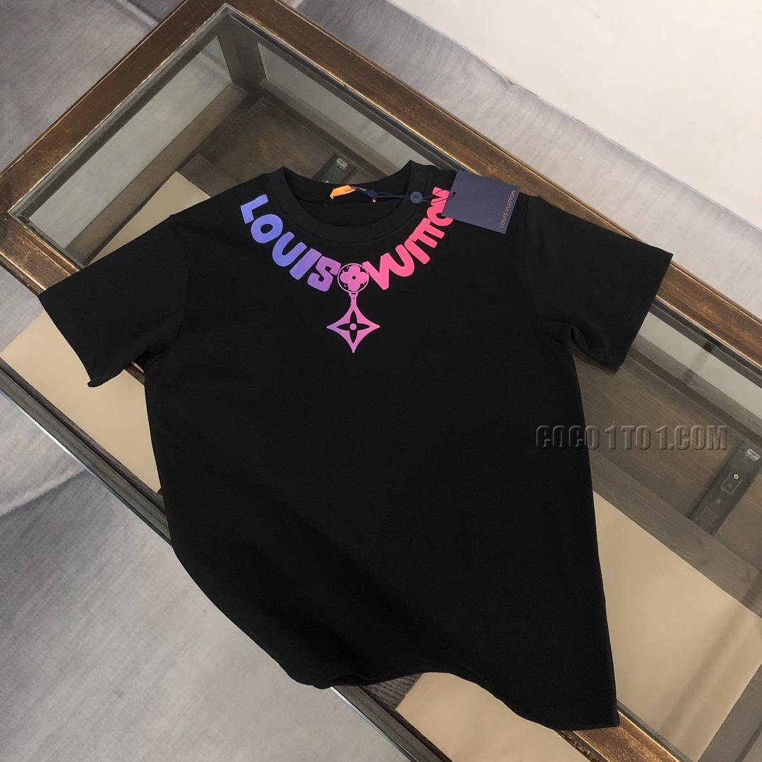 Louis Vuitton Spring/Summer Latest Couple Short-Sleeved T-shirt NLOUIS VUITTON42307