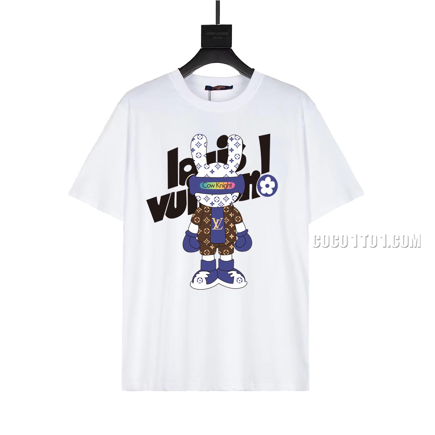 Louis Vuitton New Collection Printed Round Neck Short Sleeve T-shirt NLOUIS VUITTON42307