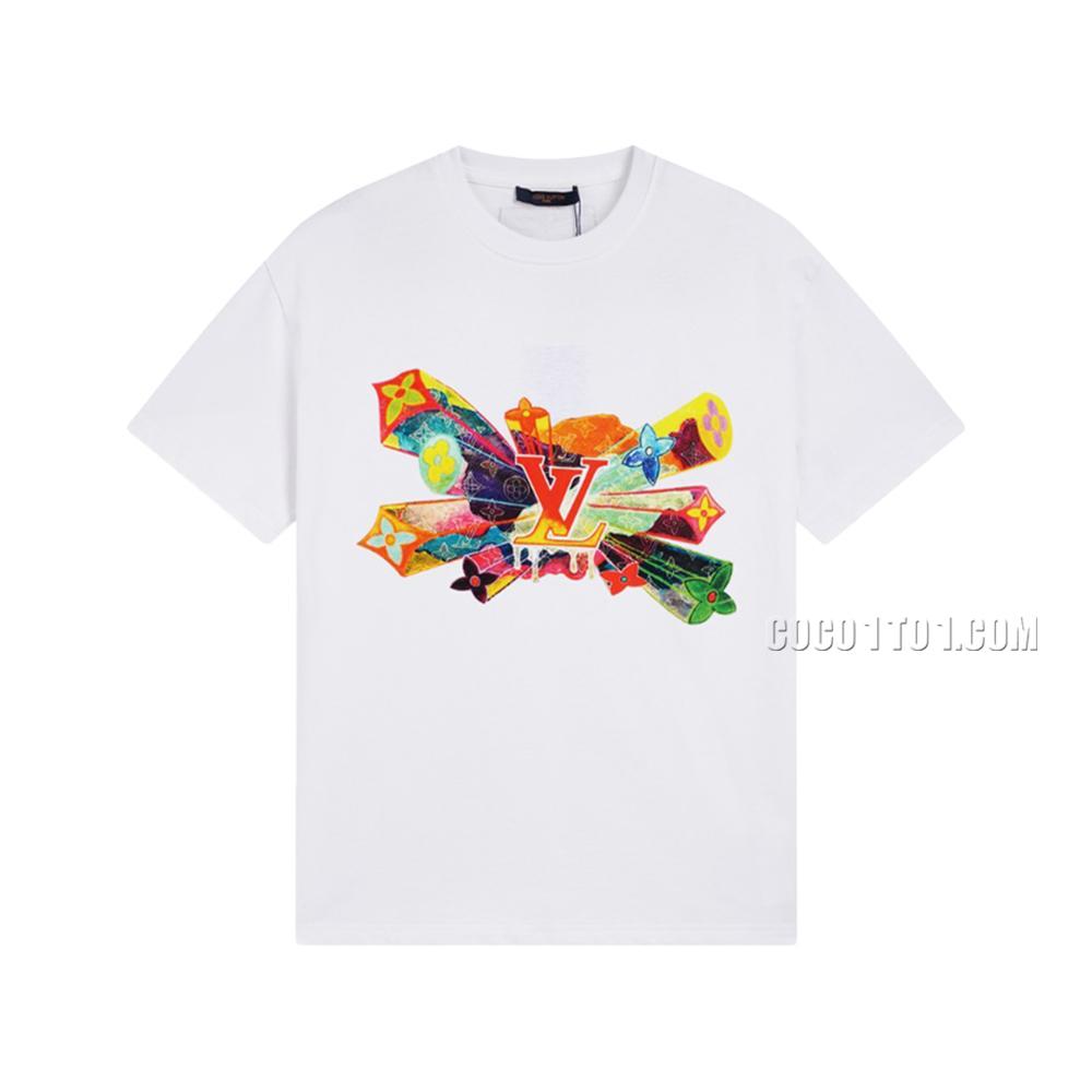 Louis Vuitton Runway Limited Edition Pattern Printed Short Sleeve T-shirt NLOUIS VUITTON42307