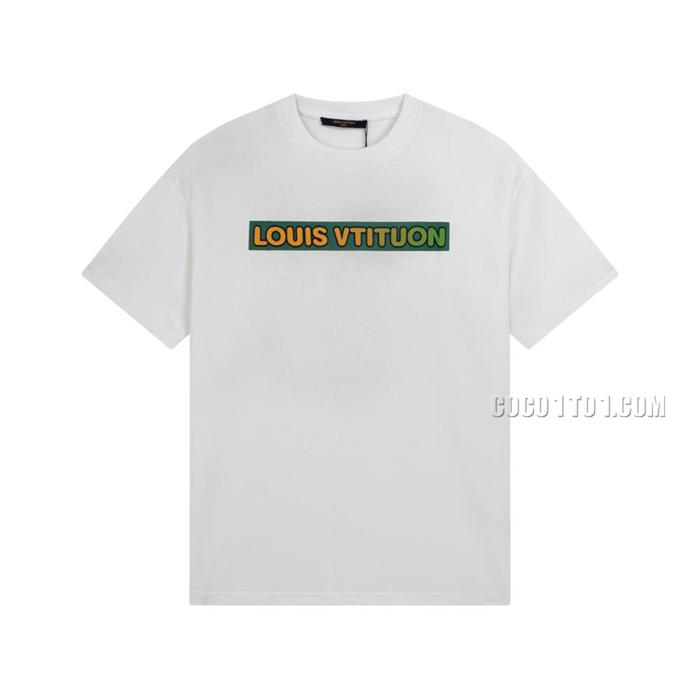 Louis Vuitton Spring/Summer New Foam Letter Short Sleeve T-shirt NLOUIS VUITTON42307