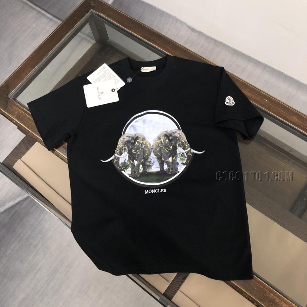 Moncler 2024 New Men's Round-Neck Short-Sleeve T-SHIRT NMONCLER42304