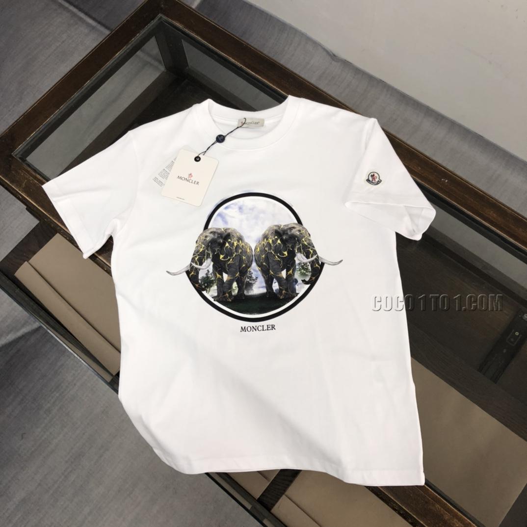 Moncler 2024 New Men's Round-Neck Short-Sleeve T-SHIRT NMONCLER42304