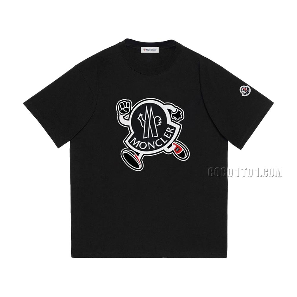 Moncler Short-Sleeve T-SHIRT NMONCLER42304 with Patchwork Embroidered Badge