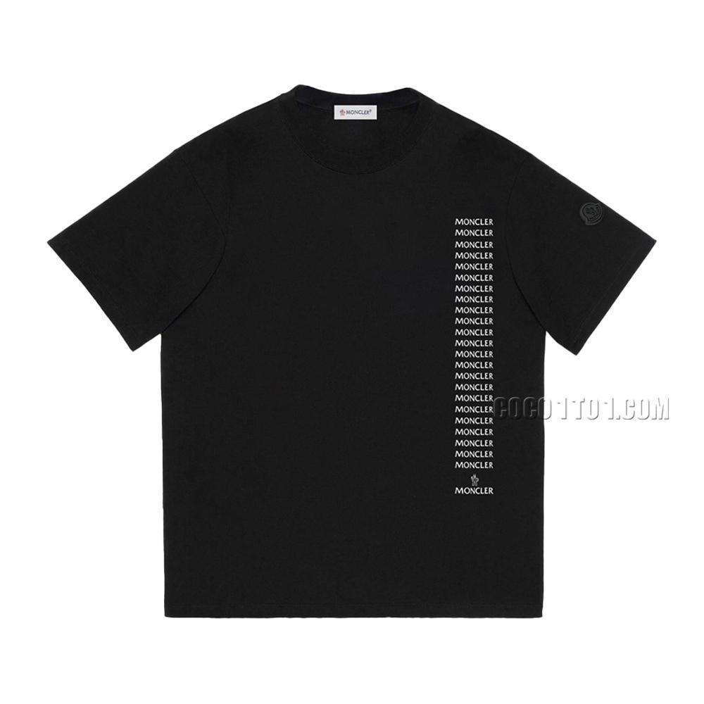 Moncler Short-Sleeve T-SHIRT NMONCLER42304 with Patchwork Embroidered Badge