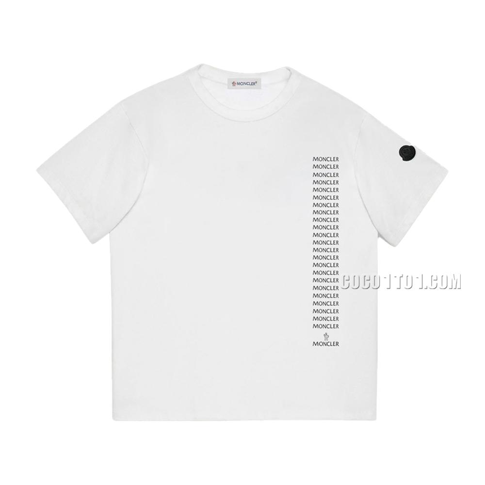Moncler Short-Sleeve T-SHIRT NMONCLER42304 with Patchwork Embroidered Badge