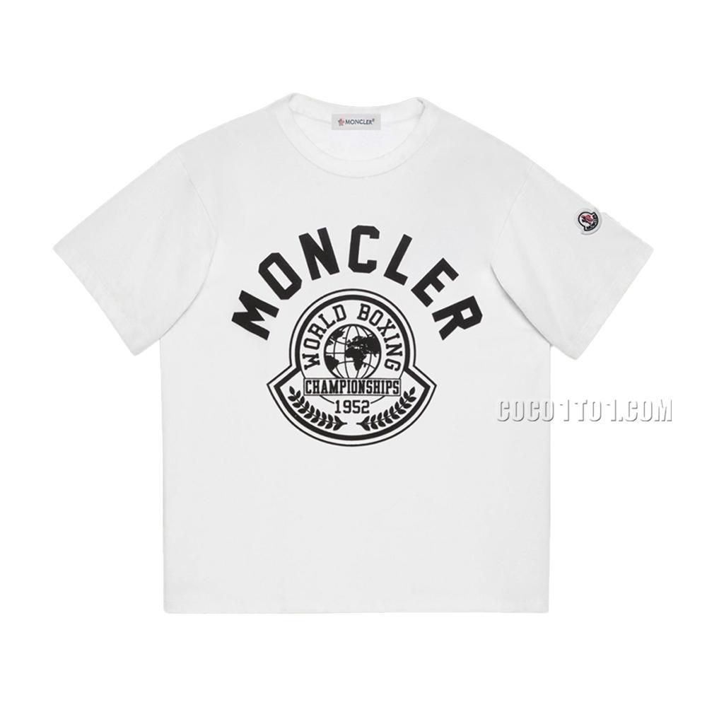 Moncler Short-Sleeve T-SHIRT NMONCLER42304 with Patchwork Embroidered Badge