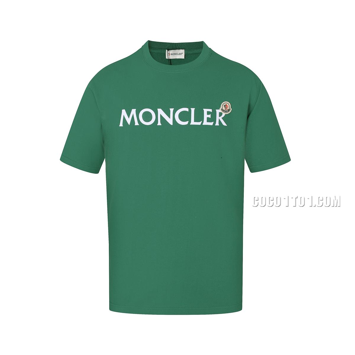 Moncler Pressed Logo + Badge Casual Loose Round-Neck Unisex Short-Sleeve T-SHIRT NMONCLER42304