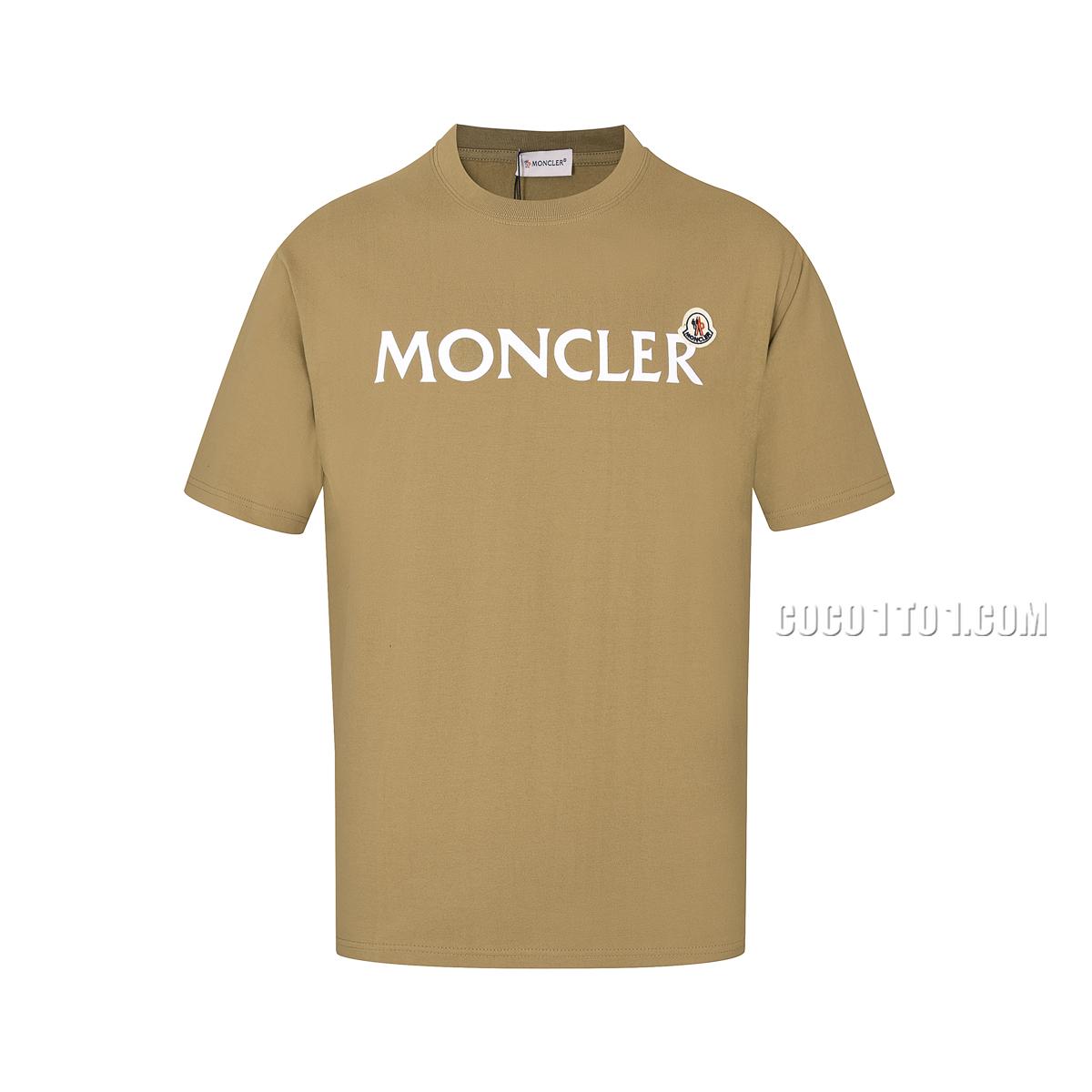 Moncler Pressed Logo + Badge Casual Loose Round-Neck Unisex Short-Sleeve T-SHIRT NMONCLER42304