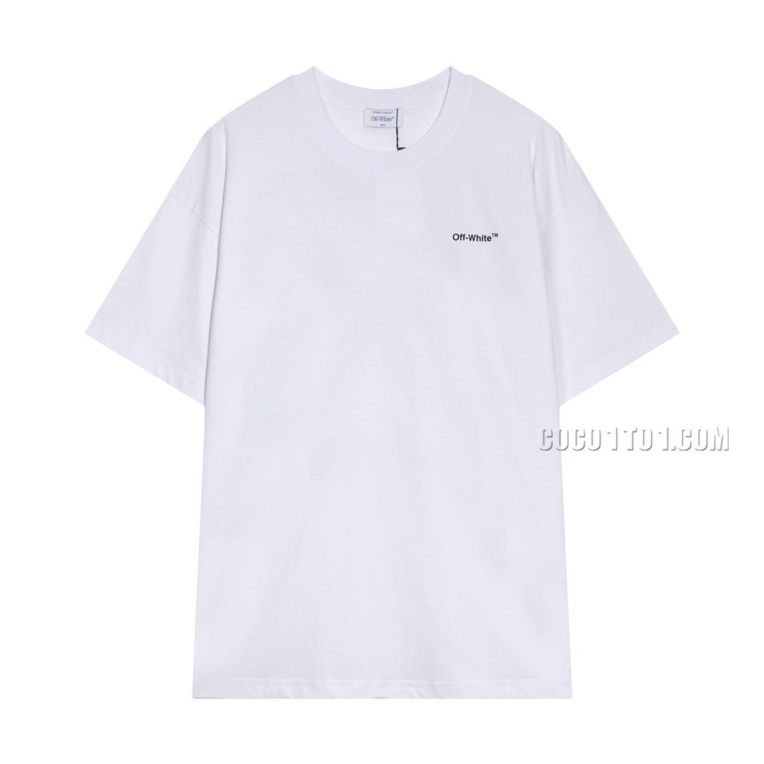 Off-White 2024 Spring/Summer New Graffiti Ripple Arrow Short Sleeve T-shir NOFF-WHITE42305