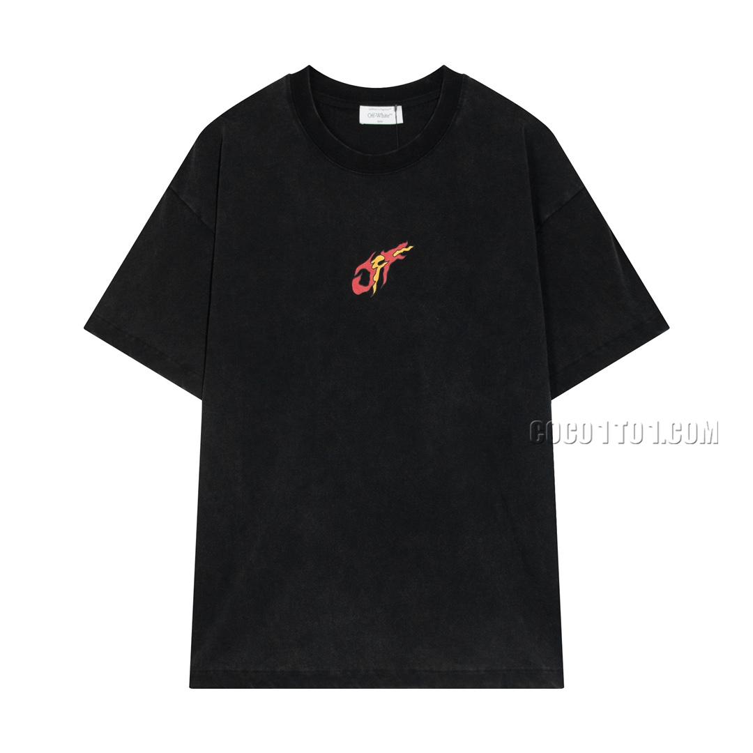 Off-White 2024 Spring/Summer New Chinese Style Big Dragon Arrow Short Sleeve T-shirt NOFF-WHITE42305
