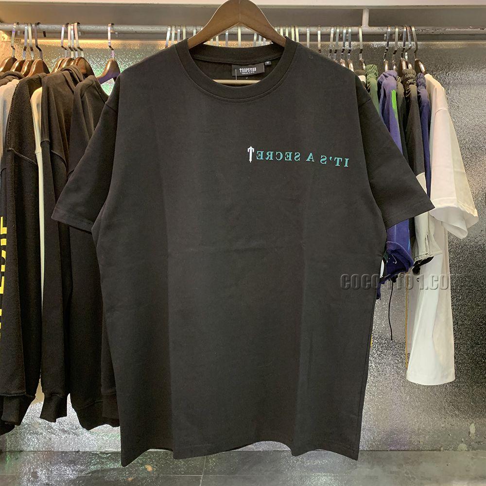 Trapstar IRONGATE T HIGH FREQUENCY Large Letter Print High-Quality Double Yarn Pure Cotton Short Sleeve T-Shirt
