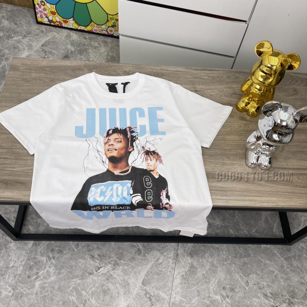 VLONE X JUICE WRLD high-quality big V short sleeve