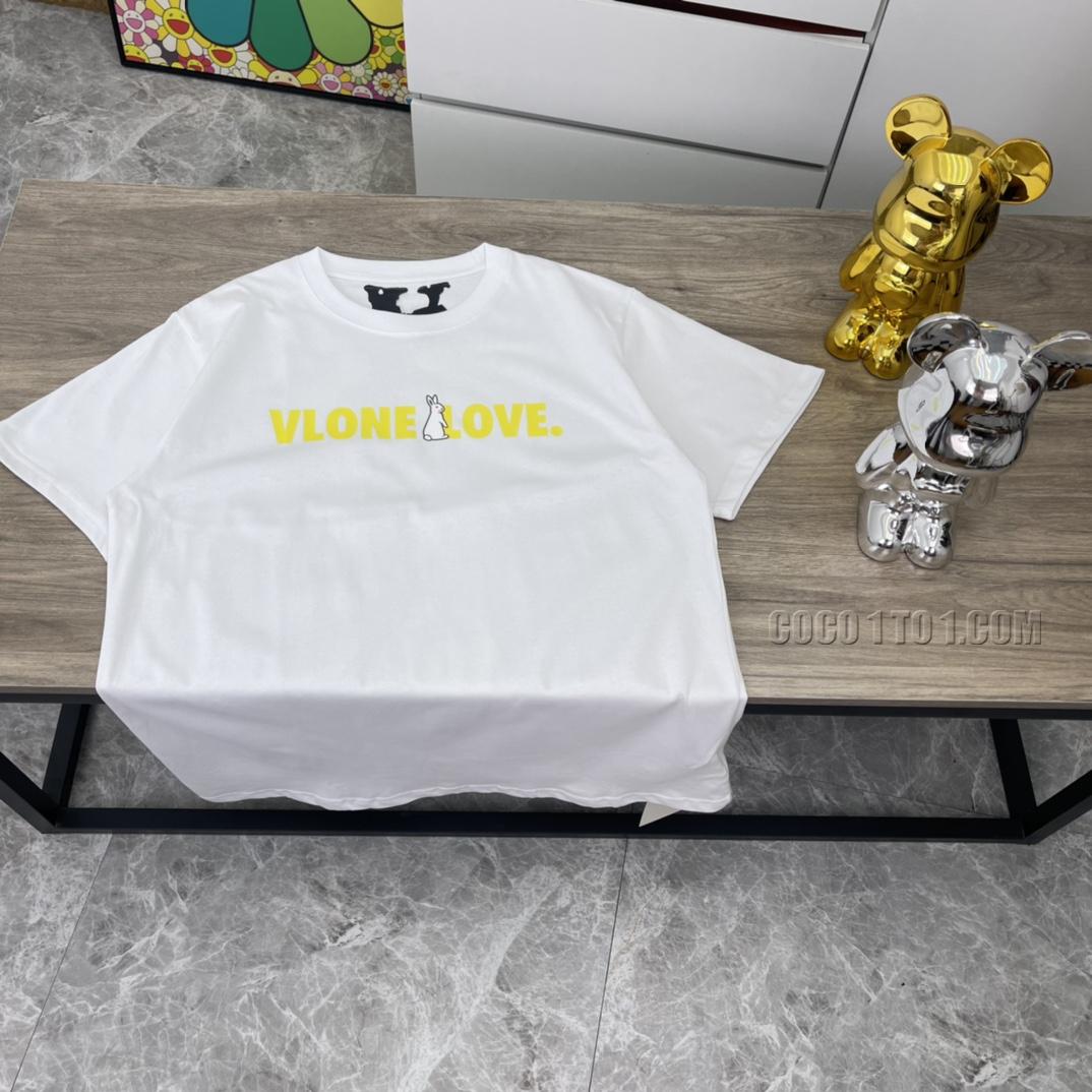 VLONE high-quality rabbit big V short sleeve
