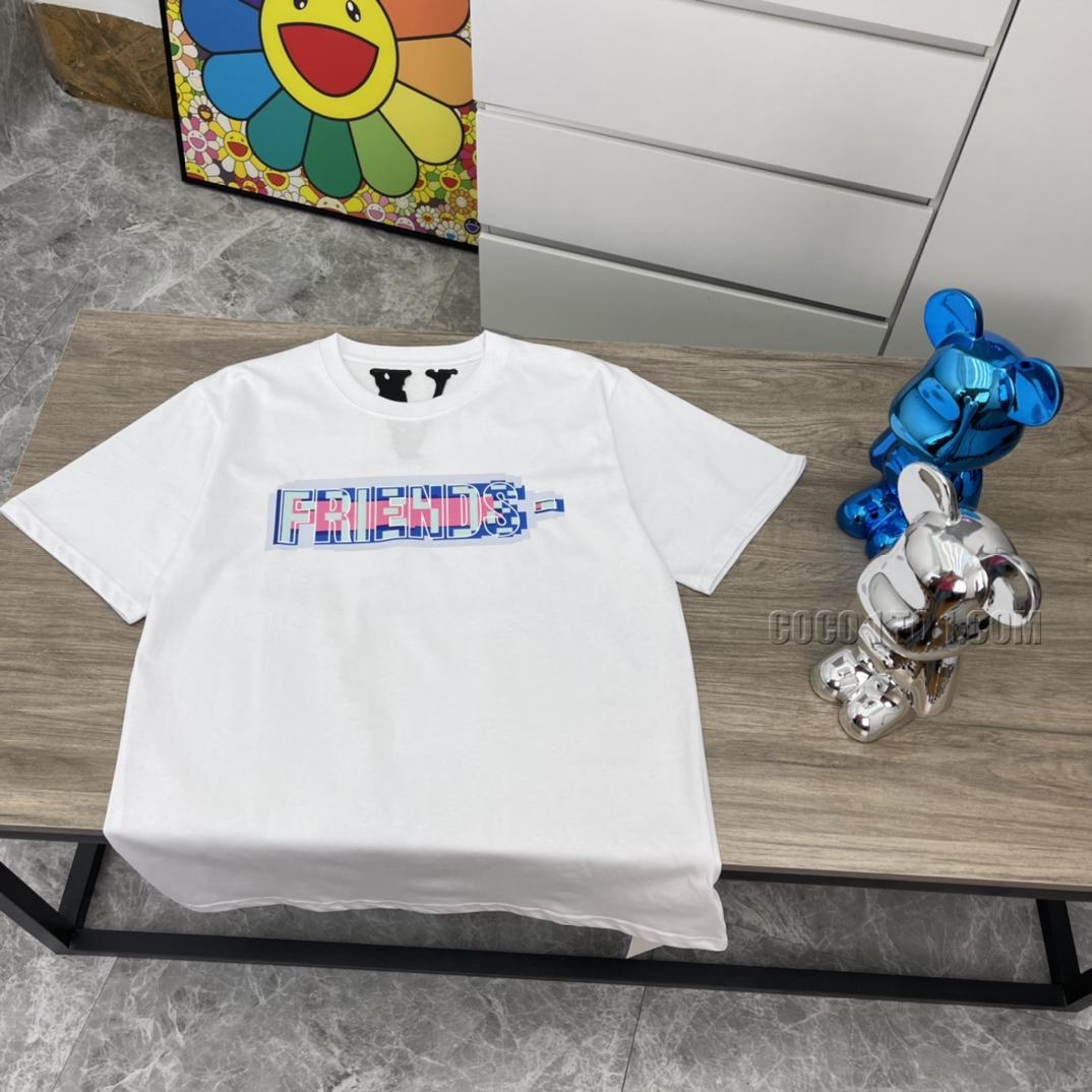 VLONE high-quality mosaic big V short sleeve