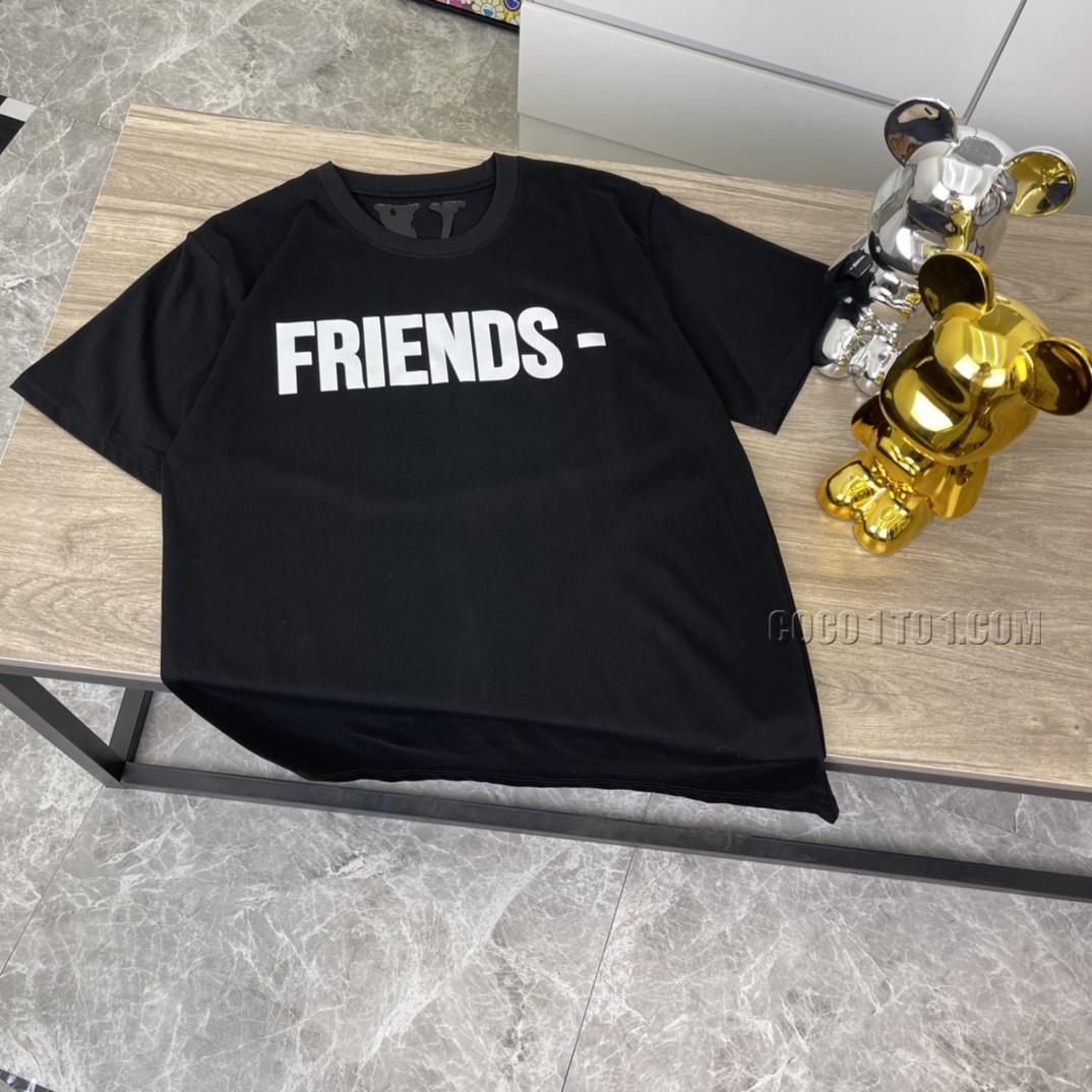 VLONE high-quality lightning big logo big V short sleeve