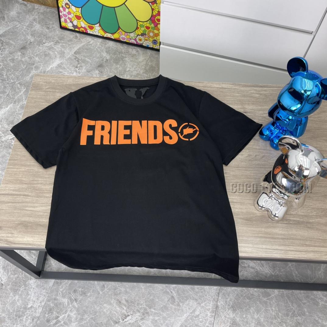 VLONE high-quality lightning big logo big V short sleeve