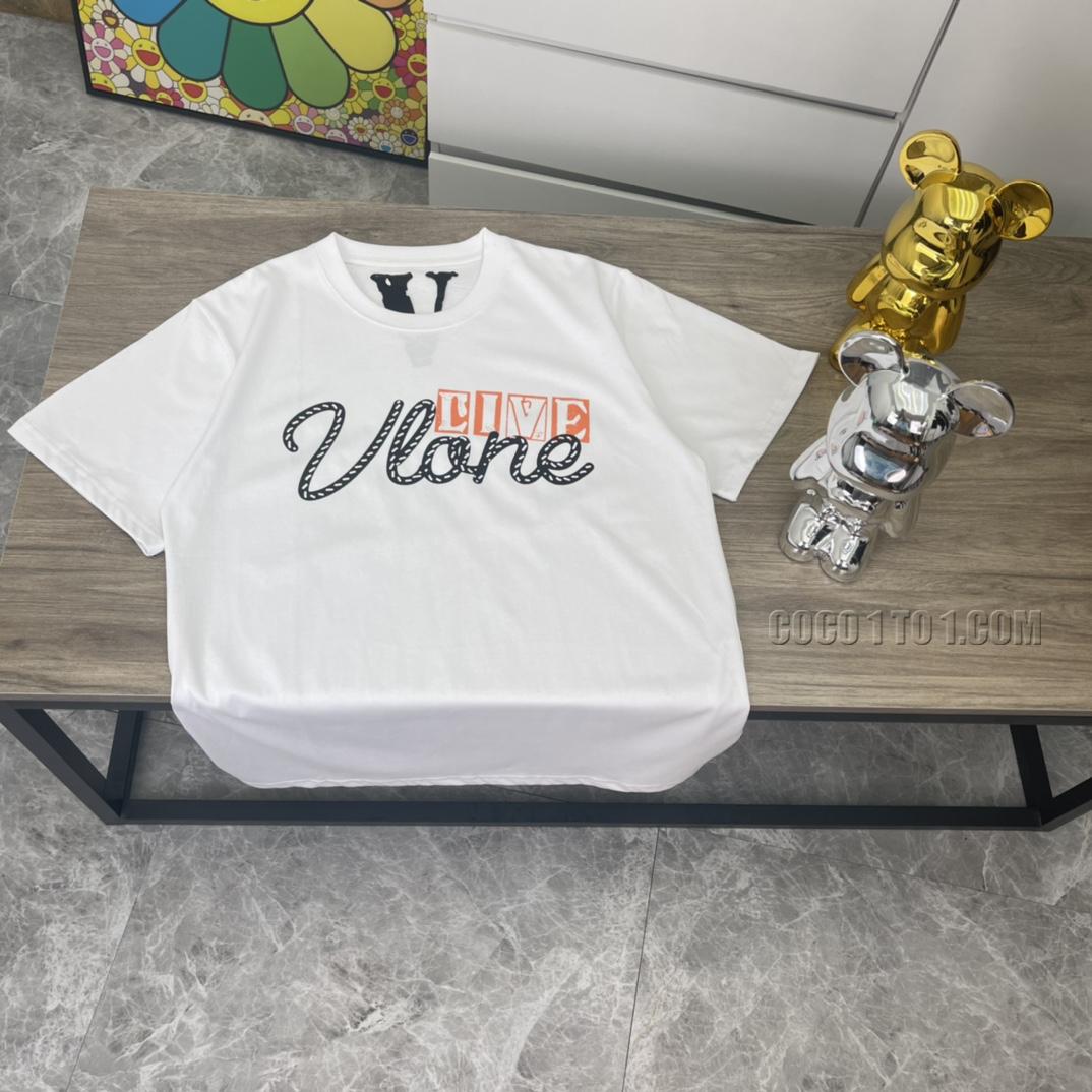VLONE high-quality big V short sleeve with reflective noose print design