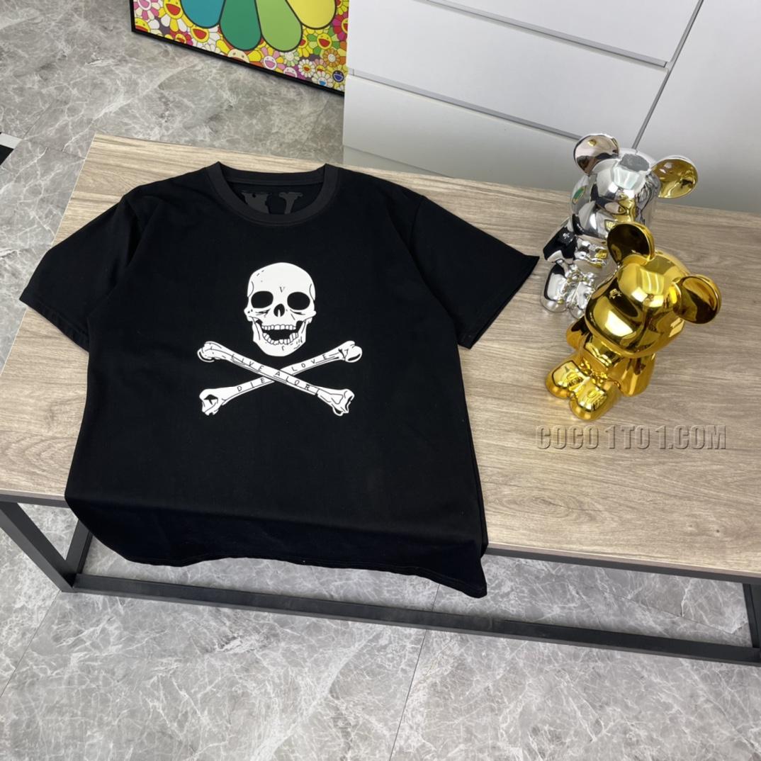 VLONE high-quality big V short sleeve with skull head design