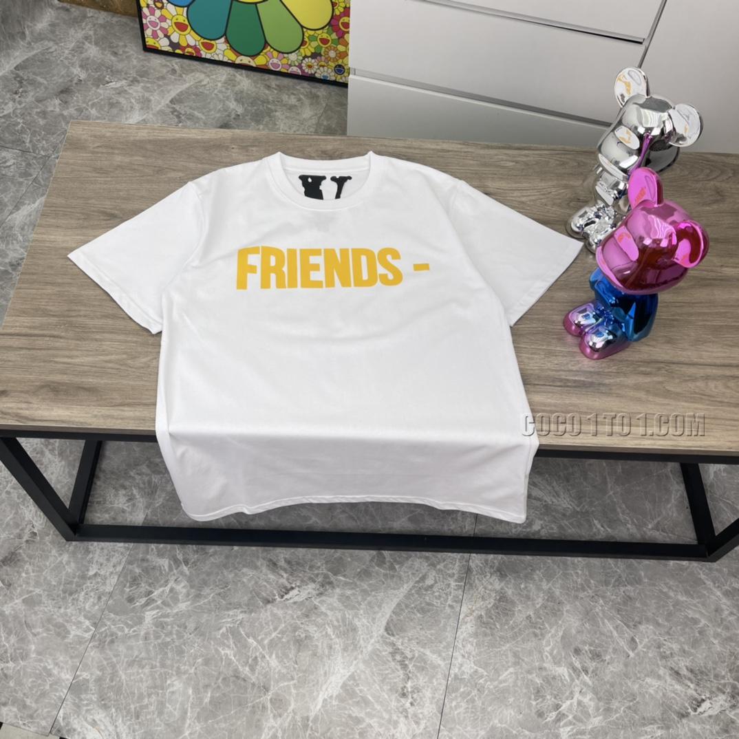 VLONE high-quality yellow big V short sleeve