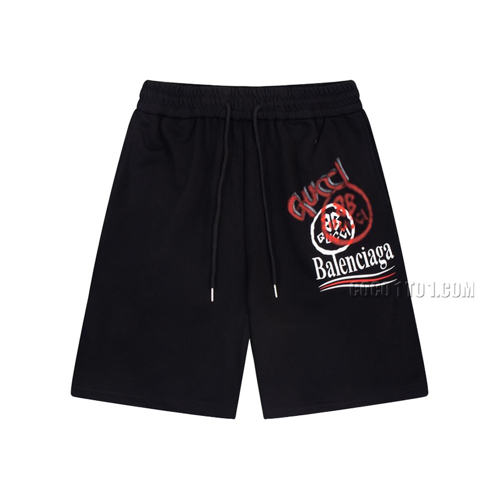 Gucci x Balenciaga Spring/Summer Collaboration Graffiti Logo Shorts