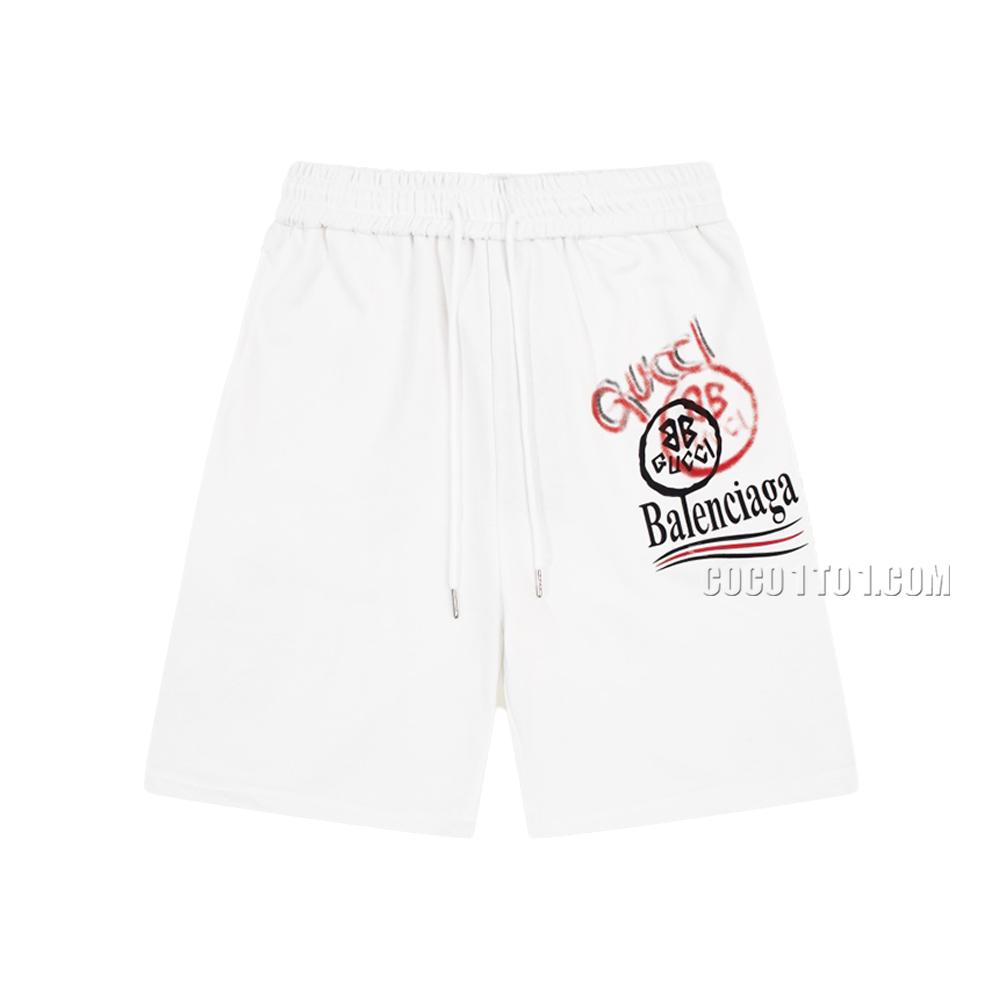 Gucci x Balenciaga Spring/Summer Collaboration Graffiti Logo Shorts