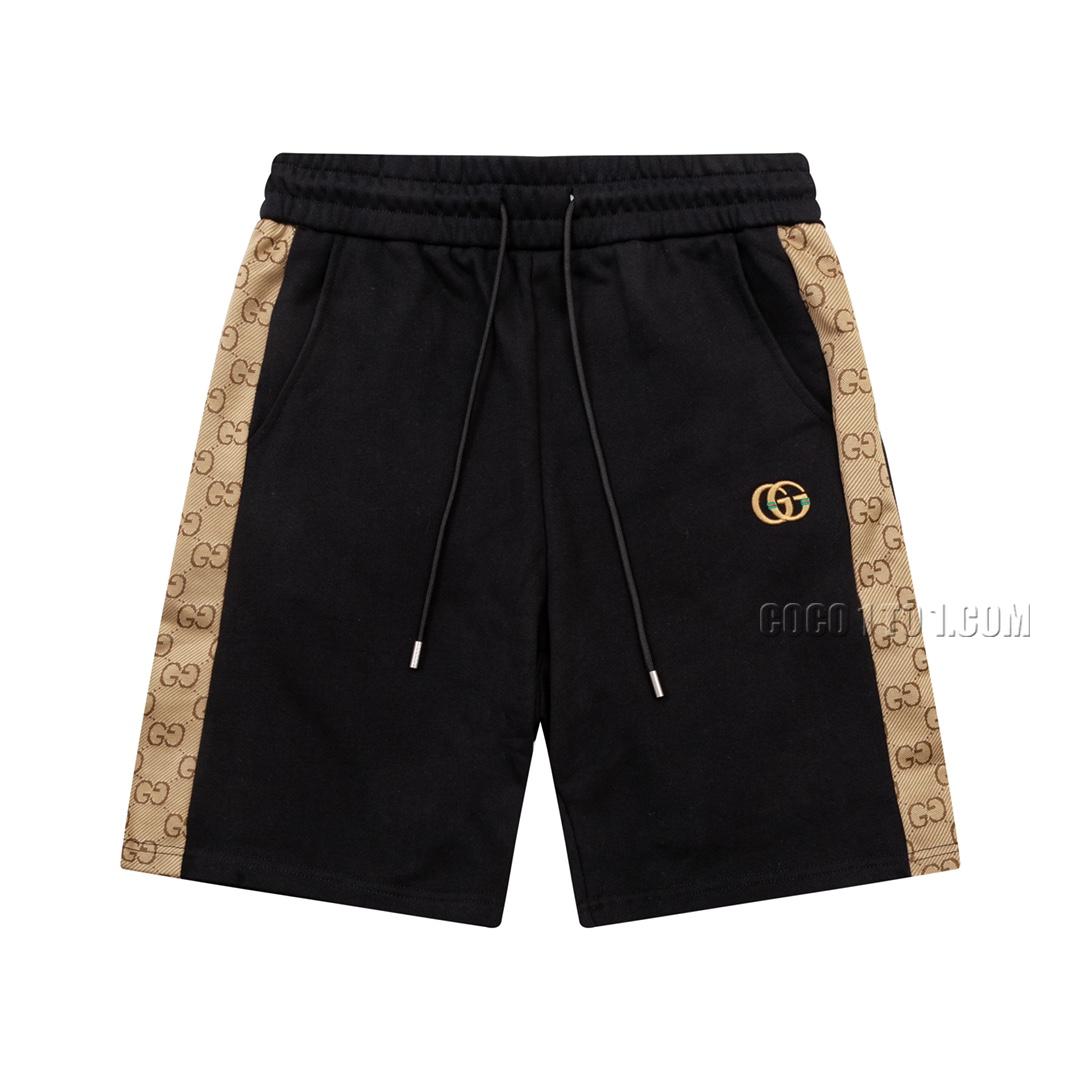 Gucci Monogram Woven Belt Patchwork Shorts