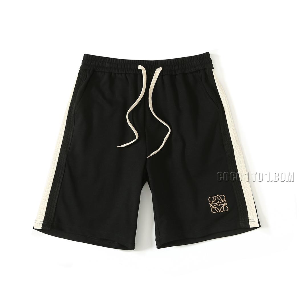 Loewe New Side Color-blocked Woven Belt Casual Shorts