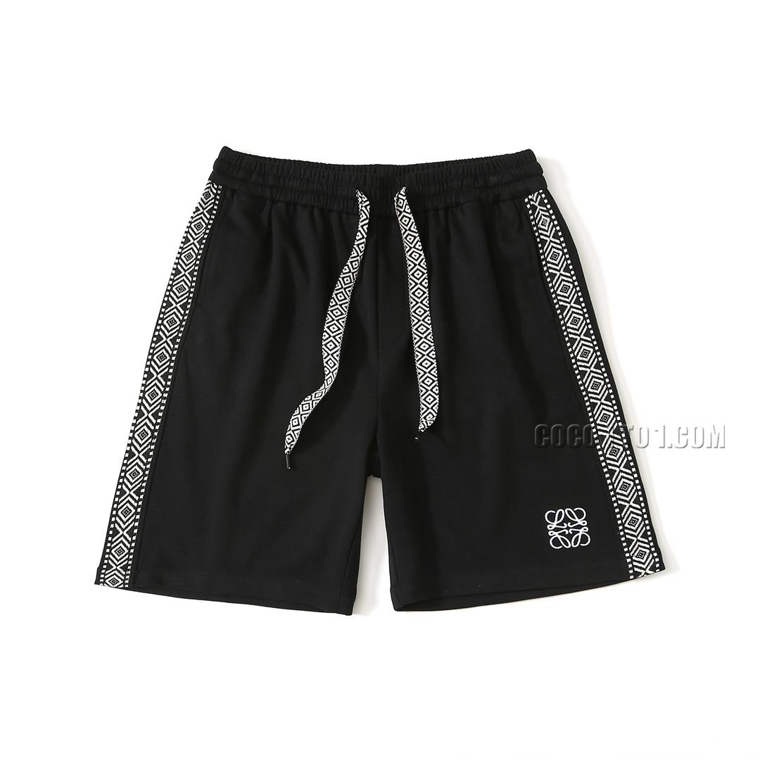 Loewe New Ethnic Style Woven Belt Casual Shorts