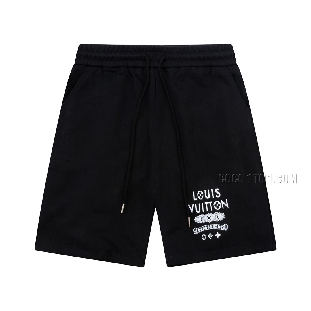 Louis Vuitton x KAWS Graffiti Letter Printed Minimalist Logo Five-Point Shorts