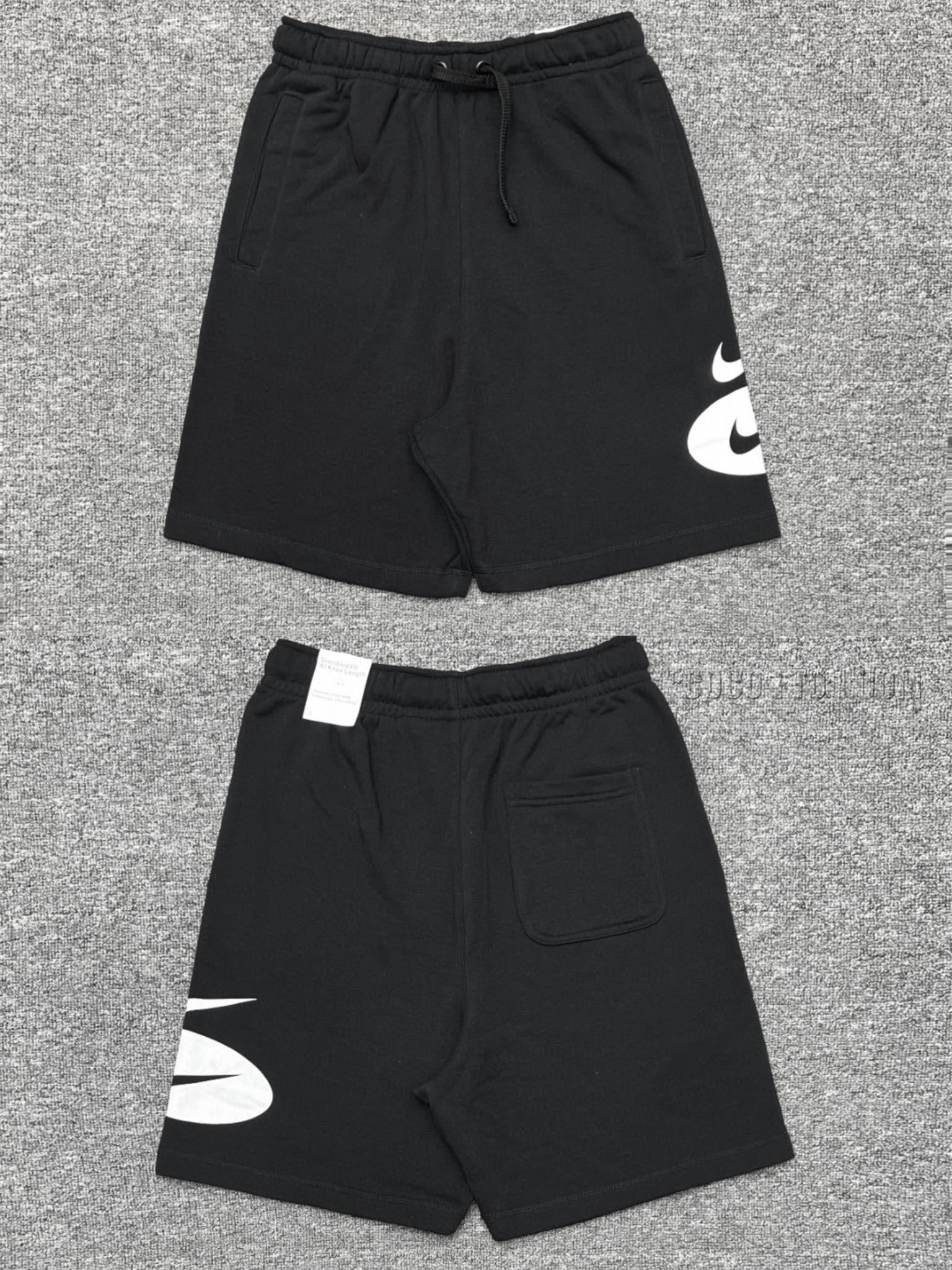 Nike Color-Blocked Logo Casual Five-Point Shorts