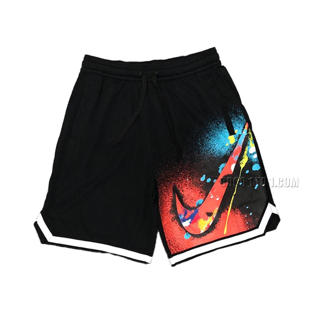 Nike Colorful Ink Swoosh Athletic Basketball Quick-Dry Shorts