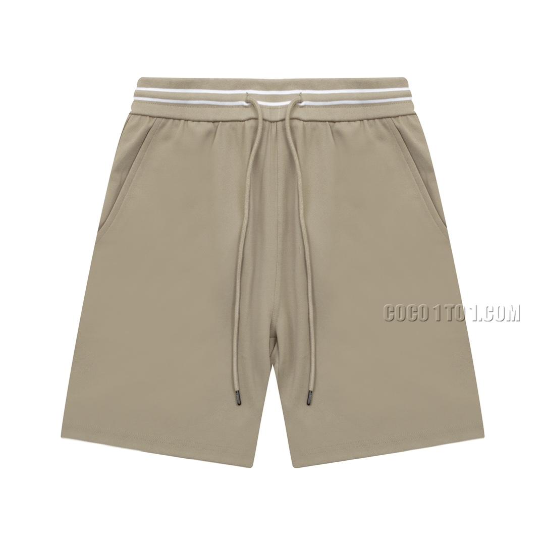 Prada Triangular Logo Patchwork Rear Pocket Printed Logo Shorts