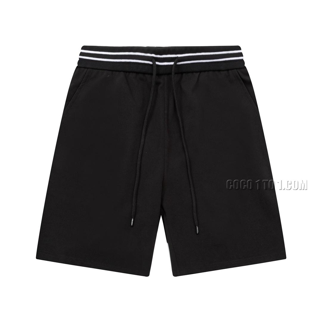 Prada Triangular Logo Patchwork Rear Pocket Printed Logo Shorts